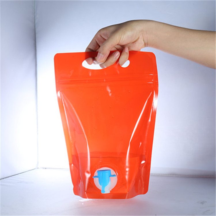 100ml–5L Aluminum Foil Stand-Up Spout Valve Bags for Juice, Wine & Liquid Foods, Custom Valve Positions