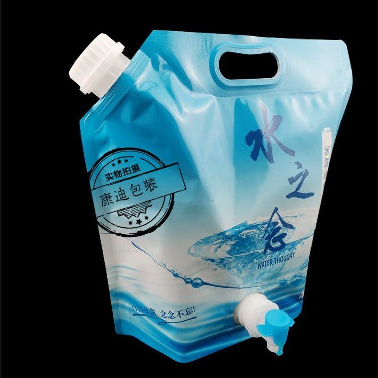 100ml–5L Aluminum Foil Stand-Up Spout Valve Bags for Juice, Wine & Liquid Foods, Custom Valve Positions