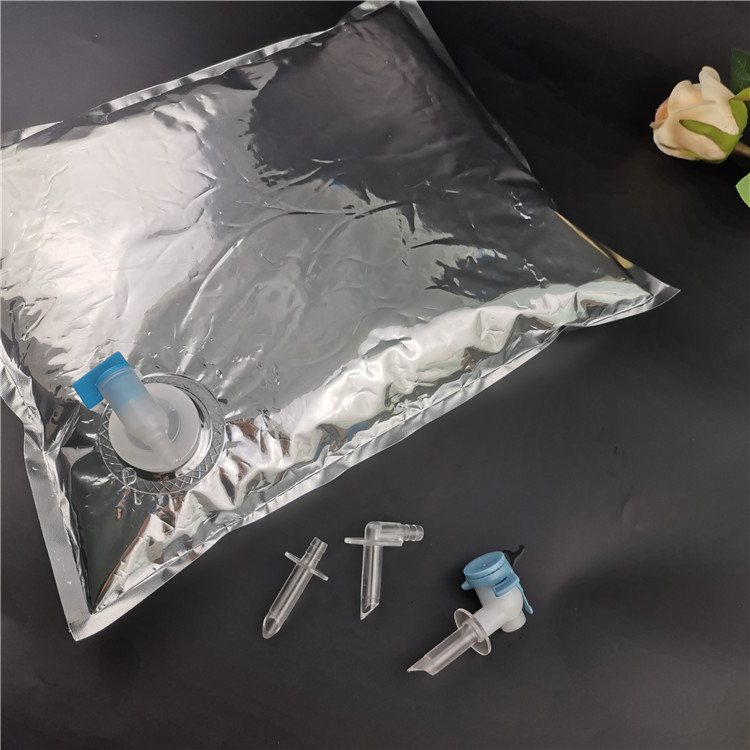 Metallised Laminated Butterfly Valve BIB Bag-in-Box — Oxygen & Light Barrier for Wine, Juice & Spring Water Aseptic Packaging