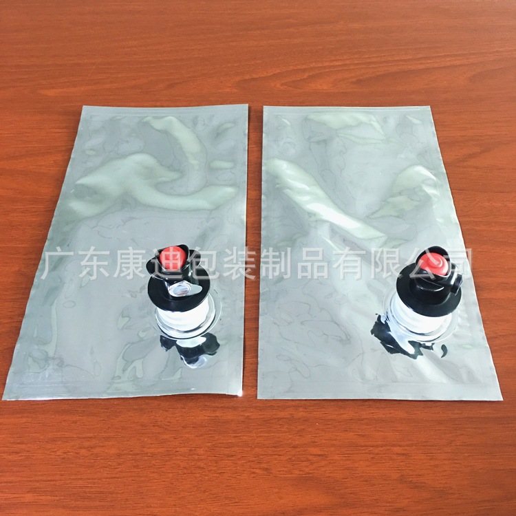 BIB Bag-in-Box with White Dispensing Spout — Clear Laminated Liquid Bag in Outer Carton for Juice, Concentrate, Syrup & Liquid Seasoning