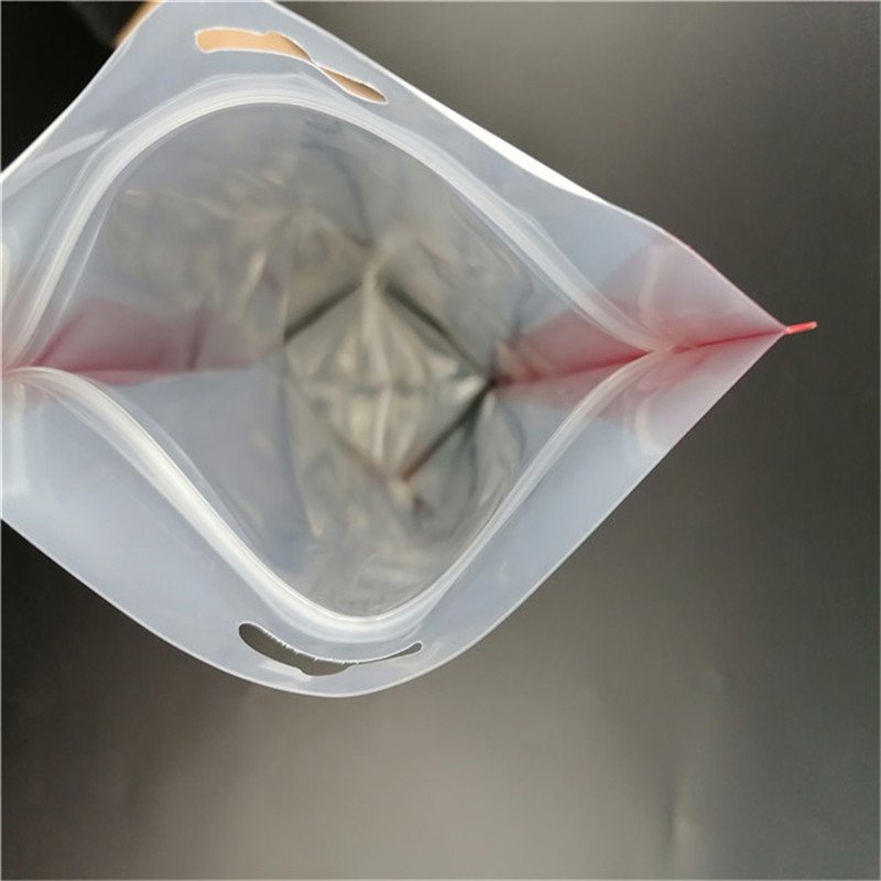 Food-Grade Self-Seal Stand-Up Zipper Pouch with Central Clear Window for Dried Fruit & Snack Retail Display