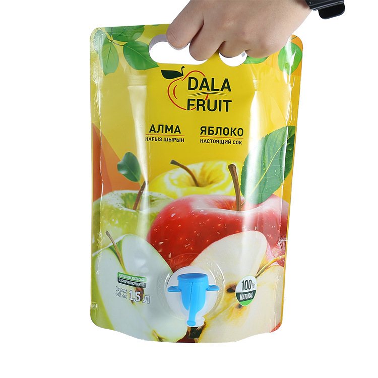 Bag-in-Box (BIB): Press-to-Dispense Dual Stand-up Valve Pouch with Clear, Metallised or Foil Laminate for Mid-Volume Sauces, Syrups and Cleaners