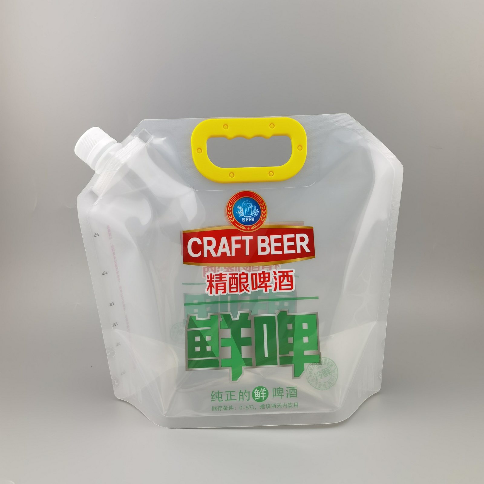 Automotive Packaging: Double Stand-Up Spout Pouch for Retail Washer Fluid & Antifreeze with Contents-Compatible Laminate Film, Custom Capacity & Outlet