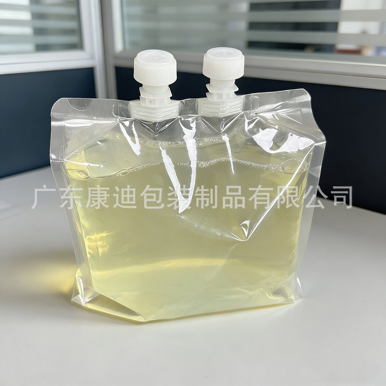 3kg Laundry Detergent Spout Pouch for Liquid Filling, PET/NY/PE Three-Layer Double Stand-Up Packaging