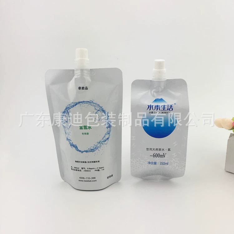 Liquid Pouch Packaging: PET/PE Two-Layer Sterile Water Sampling Bags with Three-Side or Four-Side Seal, Custom Capacity for Drinking Water