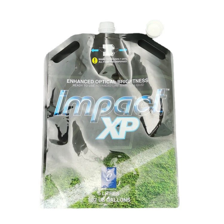 PET/PE Two-Layer Lamination Fabric Softener Stand-Up Pouch with Folded Gusset Base, Custom Capacity for Household-Care Filling & Shelf Display
