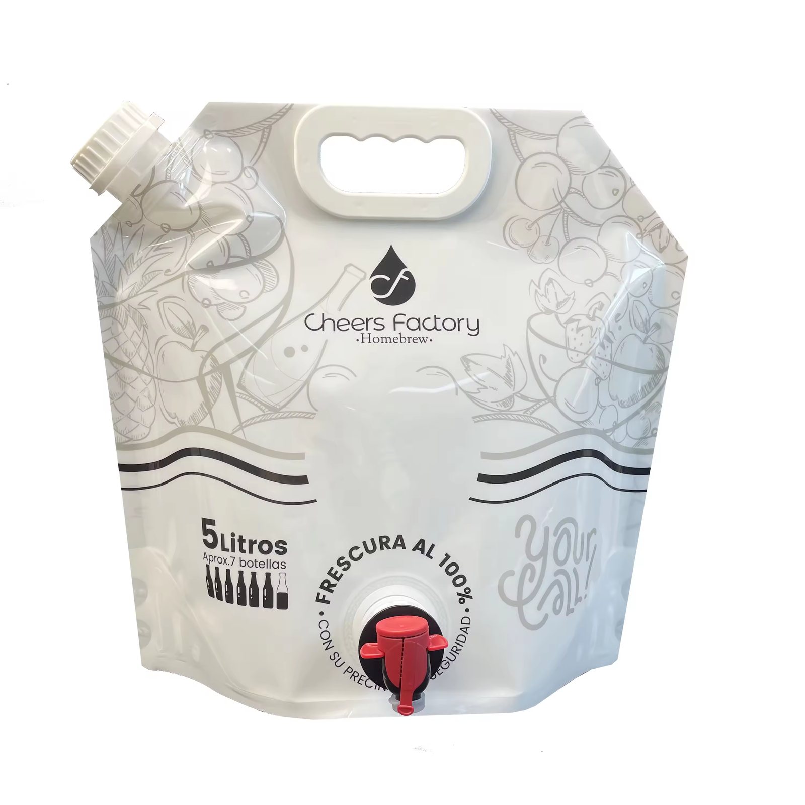 PET/PE Two-Layer Lamination Fabric Softener Stand-Up Pouch with Folded Gusset Base, Custom Capacity for Household-Care Filling & Shelf Display