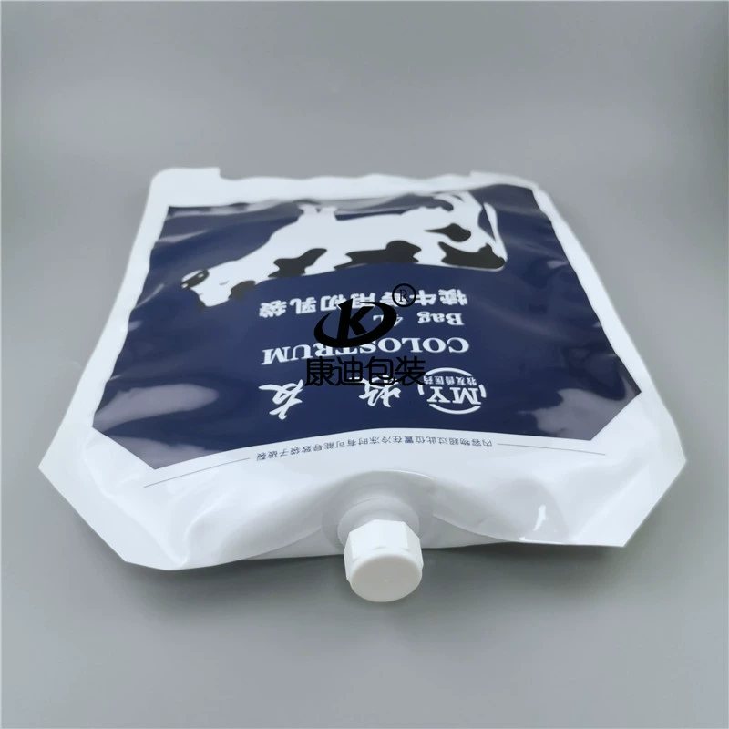 PET/PE Two-Layer Laminated Stand-Up Pouch for Plant Antibacterial Laundry Detergent with Folded Bottom Gusset, Custom-Capacity Liquid Packaging Bags