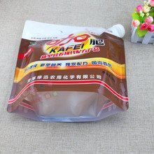 PET/PE Two-Layer Laminated False-Mouth Stand-Up Pouch for Laundry Detergent, Folded Bottom Gusset Keeps Empty Bags Upright