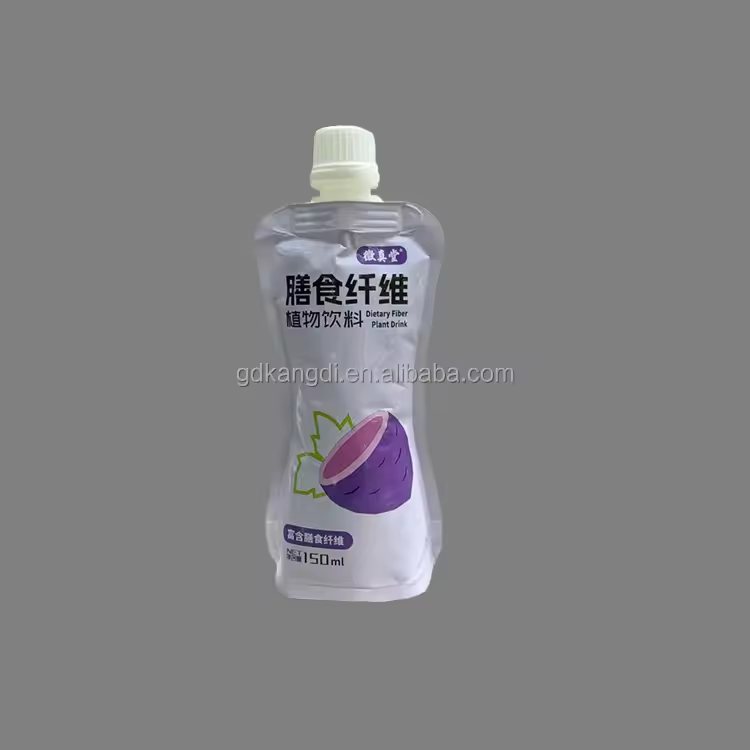PET/PE Two-Layer Self-Standing Food Pouch with Folded Gusset Base for Powder & Granule Packaging, Custom Capacity