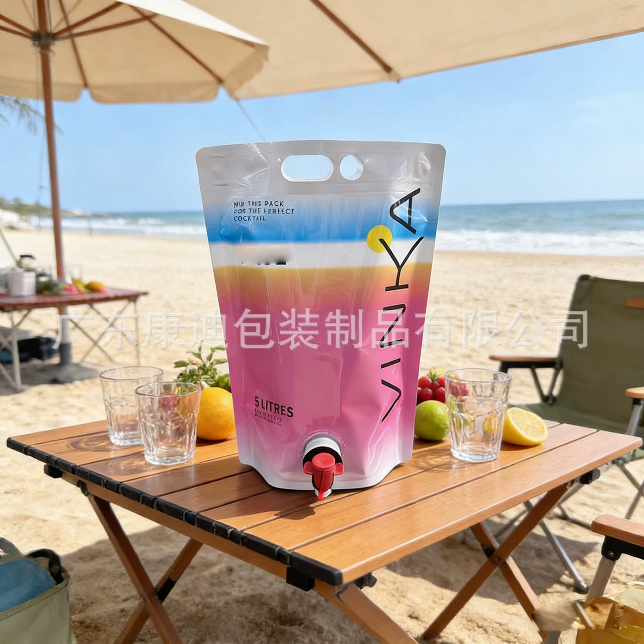 Custom Drinking Water Pouches Supplier | PET/PE Two-Layer Lamination, Three- or Four-Side Seal for On-the-Go Hydration