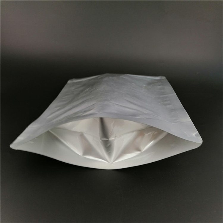 Customisable Light-Blocking PET/VMPET/PE Stand-Up Zipper Pouch for Camphor Pills with Folded Gusset Base and Resealable Top