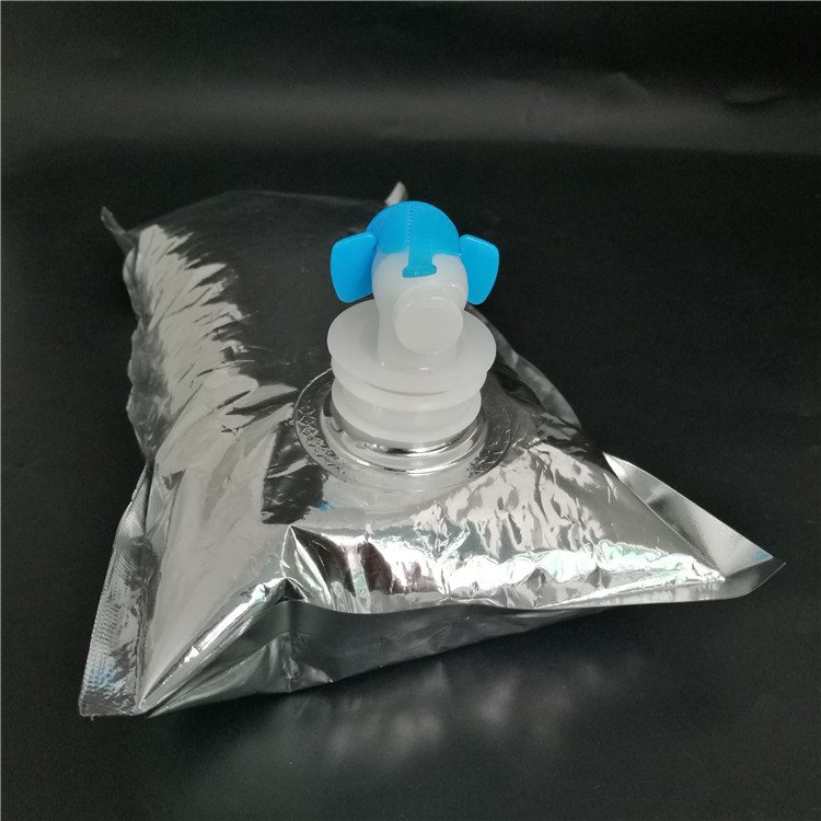 Bag-in-Box Hydrogen-Rich Water Valve Pouch — PET+AL+PE Oxygen Barrier with One-Way Venting for Drinking-Water Filling