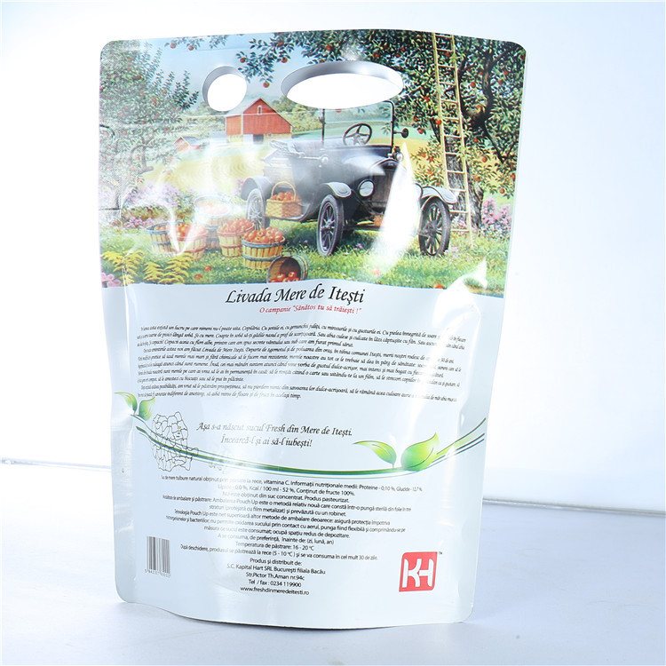 Custom-Capacity One-Way Valve Juice Pouch — PET+AL+PE Pure Foil BIB Packaging for Ambient and Chilled Fruit Juice Beverage Filling