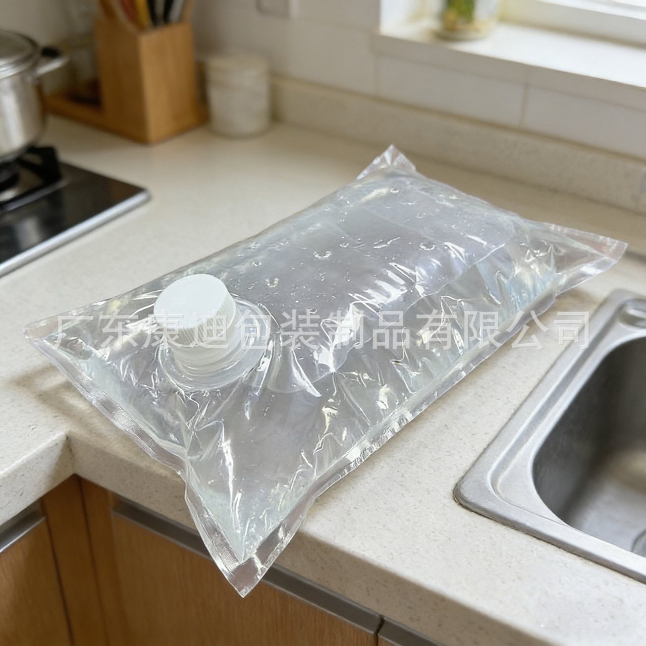 PET+AL+PE Pure-Foil Seabuckthorn Pulp Valve Pouch for Juice Filling Lines — One-Way Valve Blocks Air Return