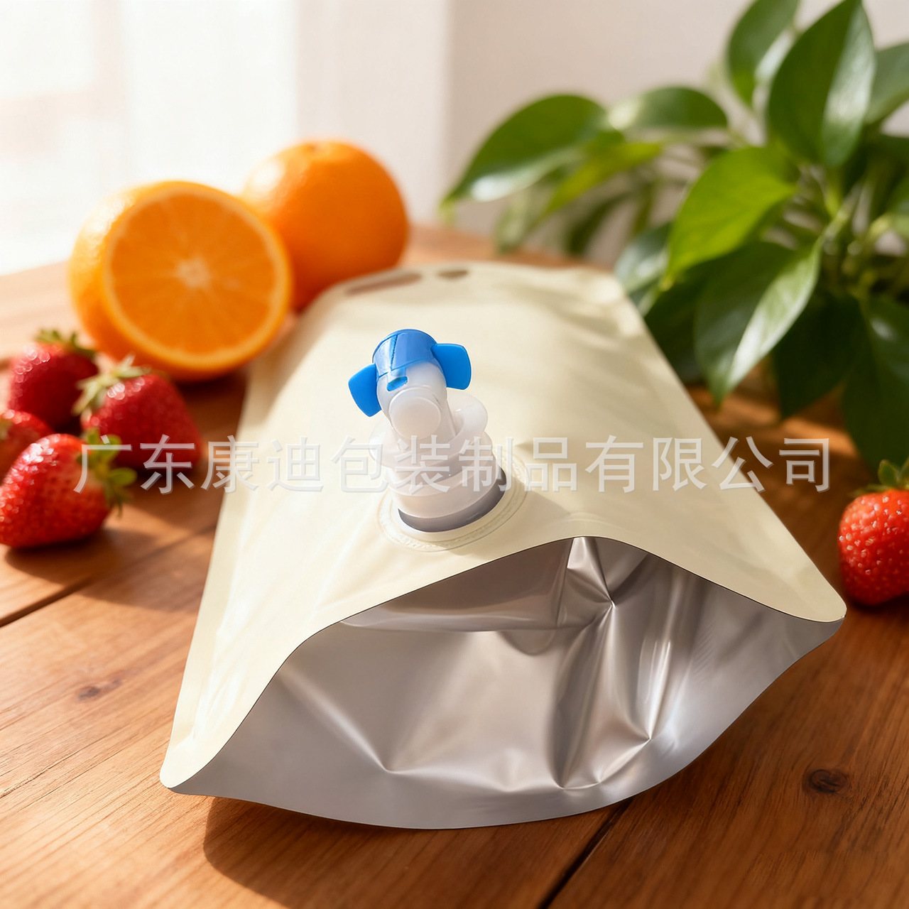 Custom-Capacity Hippophae Rhamnoides Juice Valve Bag — PET+AL+PE Pure-Foil BIB Pouch with One-Way Valve for Filling Lines & Ambient/Chilled Display