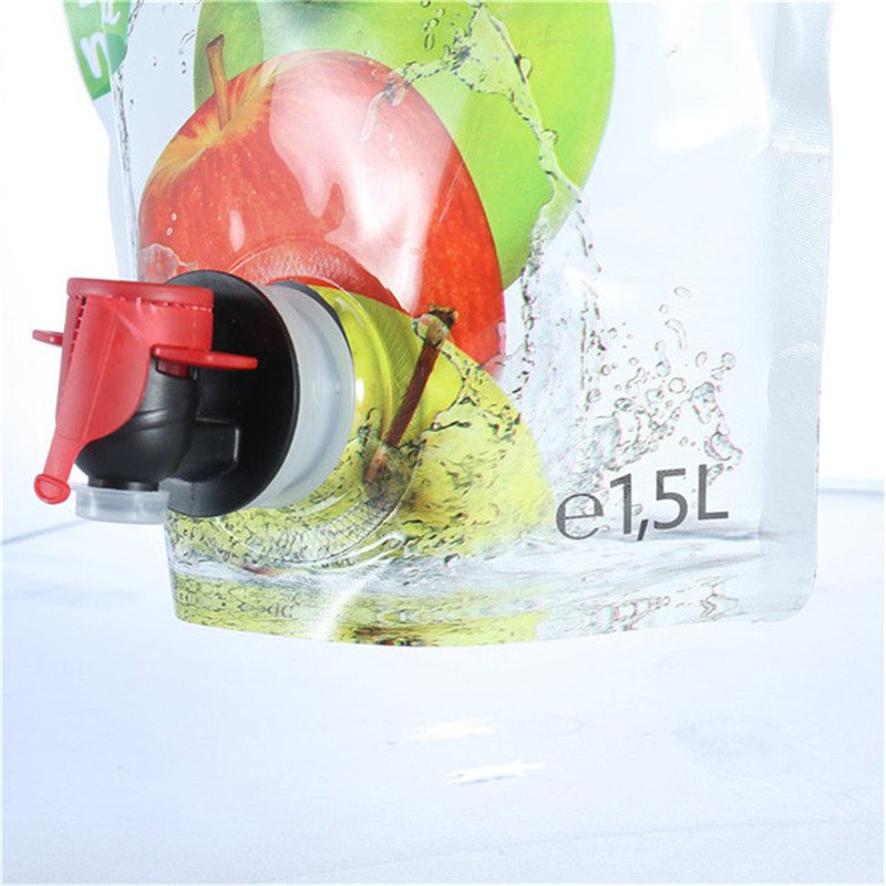 Camping Valve Water Pouch | Customizable PET/NY/PE BIB Liquid Packaging for Ambient Liquid & Semi-Liquid, Three-Side or Four-Side Seal