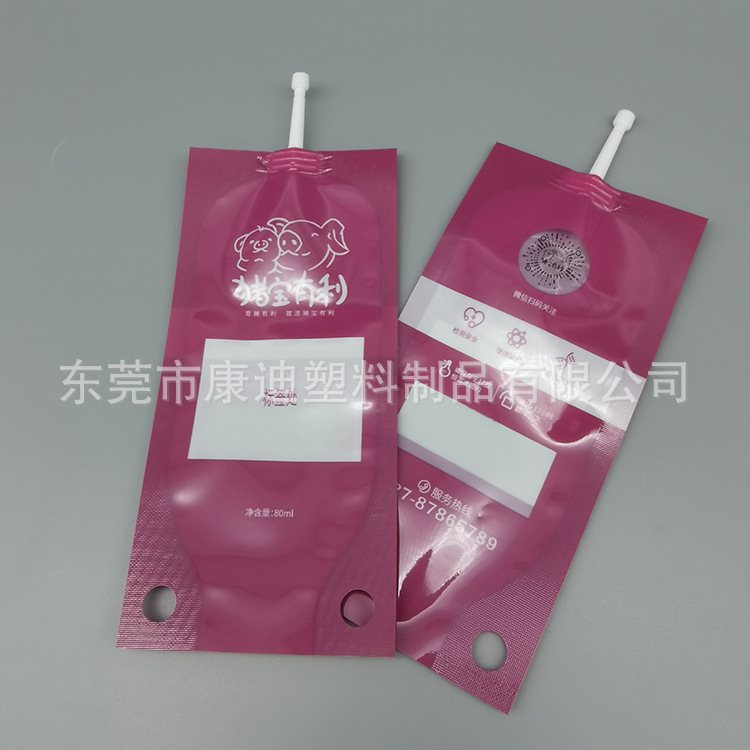 Large-Volume Liquid Food Packaging: 3kg Stand-Up Pouch with Side Nozzle, Food-Grade Multi-Layer, Custom Sizing for Soy and Plant-Based Milk, Sauces