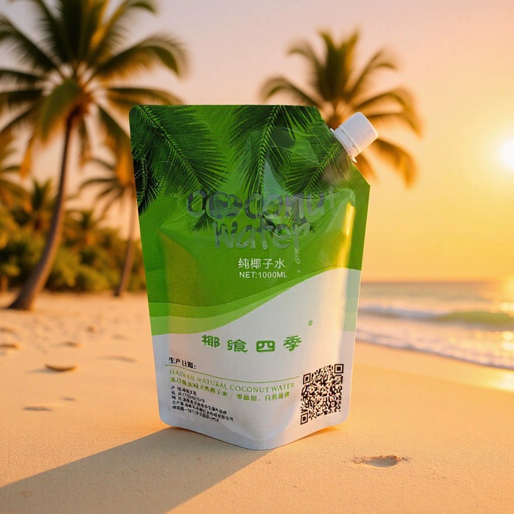 Sauce Packaging: 250g Ketchup Spout Pouch in Composite Material with Gravure Printing, Leak-Resistant Seal and Customisable Artwork for Squeeze Dispensing