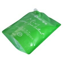 Customizable Beverage Packaging: 1kg UV-Protective Stand-Up Liquid Pouch Bag with Wide Slanted Spout for Family-Size Juice