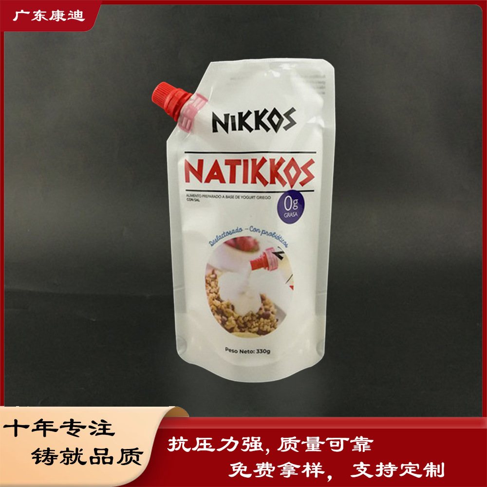 1–5L Juice, Drinks & Liquid Seasoning Packaging: Custom 5L Double Stand-Up Spout Pouch with 33 mm Spout, PET+VMPET+PE Laminate