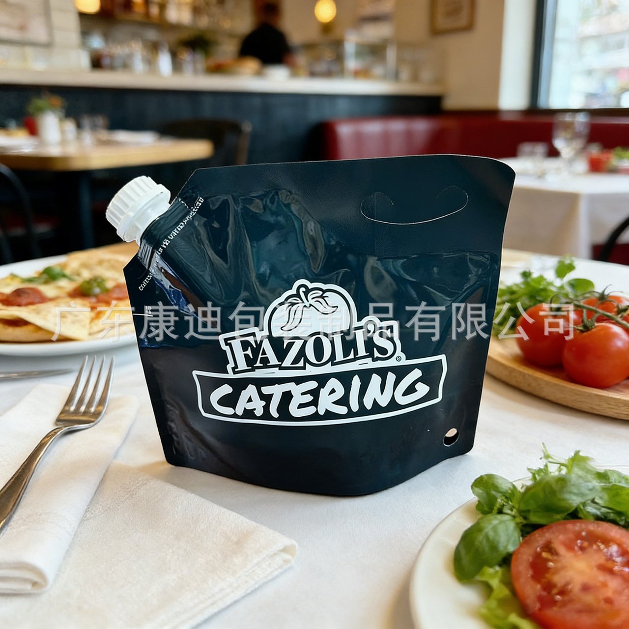 300 ml Shoulder-Mounted Side-Spout Stand-Up Pouch for Jelly, Pudding & Liquid Snacks — PET/AL/NY/PE Custom Printed with Optional Flip Cap