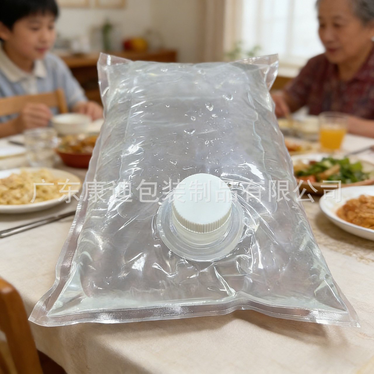 Custom 10L Valve Liquid Pouch — PET/NY/PE BIB with Carry Handle for Outdoor Water Storage & Emergency Dispensing