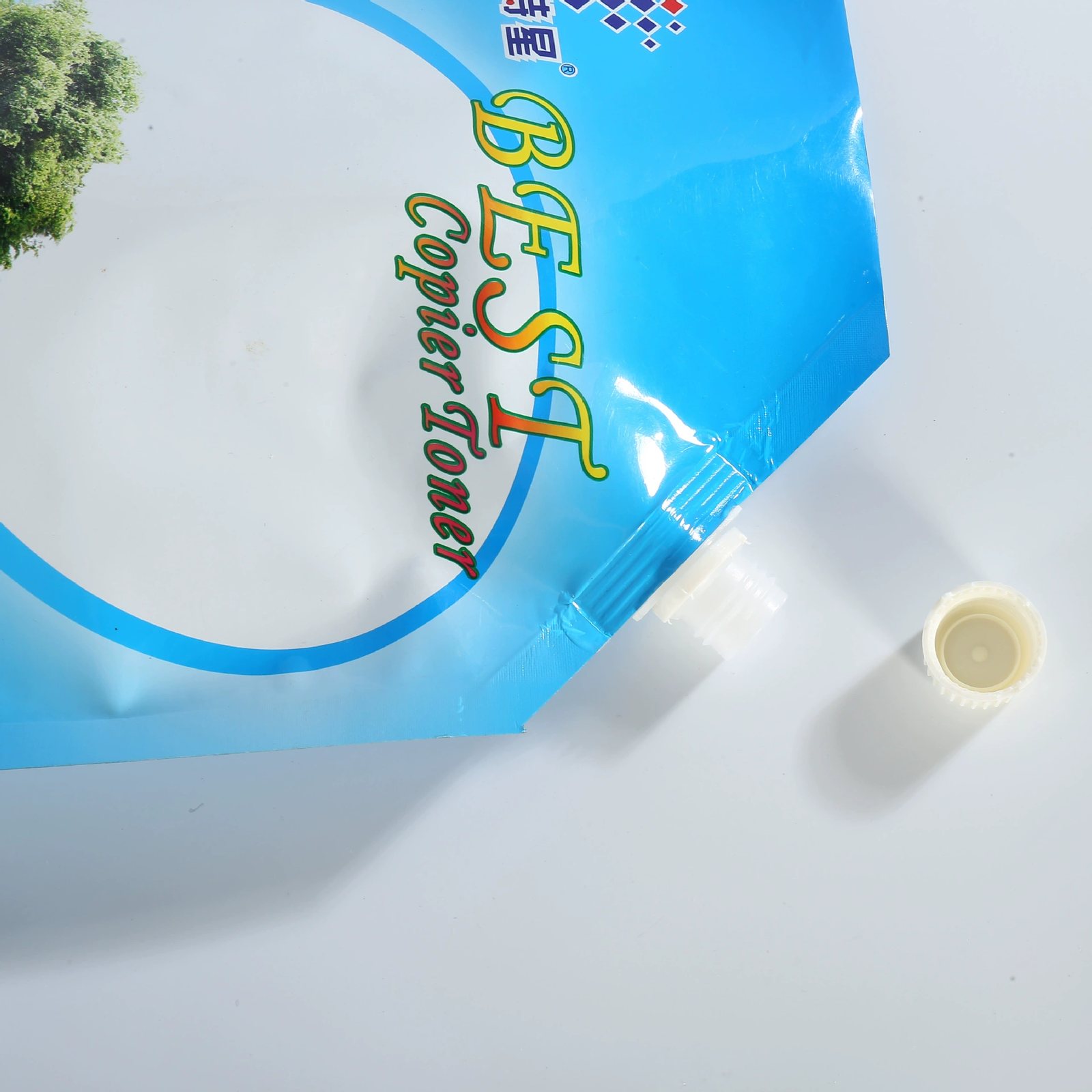 High-Barrier 380ml Hydrogen Water Spout Pouch — PET+AL+PE Pure Foil Stand-Up Bag for Sport and Commuting