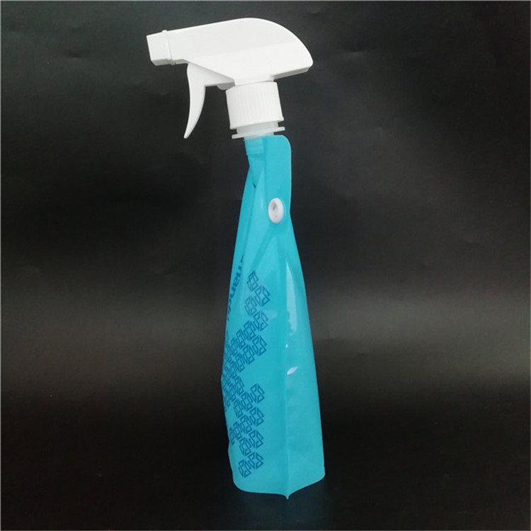 Liquid Packaging: 1–5L Valve Spout Dual-Gusset Stand-Up Pouch with Carry Handle, PET+AL+PA+PE 15–25 μm Laminate for Juice, Wine and Beverages