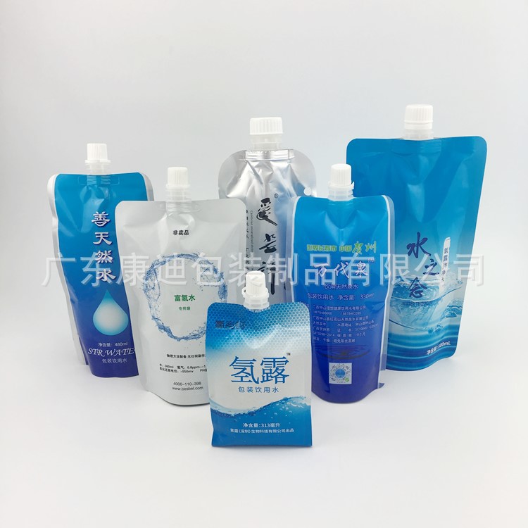 Liquid Pouch Bags, Four-Side Seal, for Hydrogen Water and Yogurt