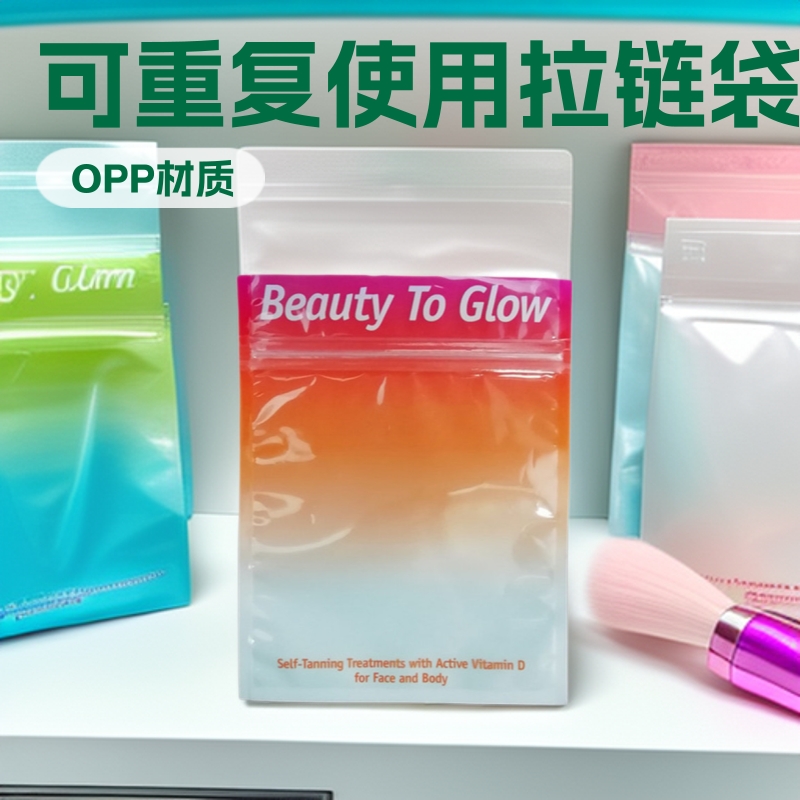 Zipper Pouches, Custom Printed and Reusable, for Cosmetic Brushes and Accessories