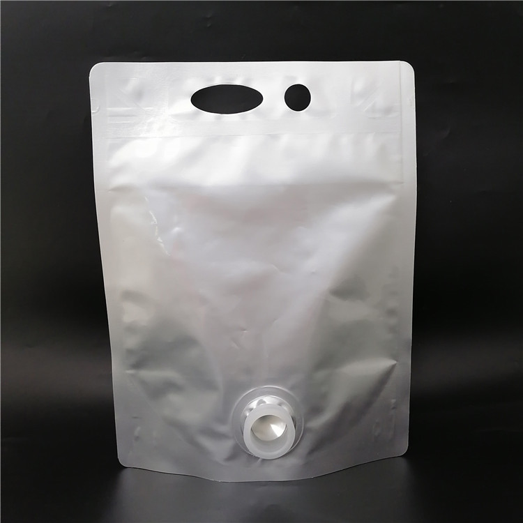 Stand-Up Spout Pouch in Aluminum Foil, 1L–5L, for Wine and Juice Packaging