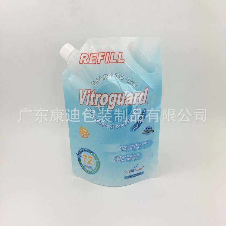 Detergent Pouch with Pump Spout, 750ml/1000ml, Custom Printing
