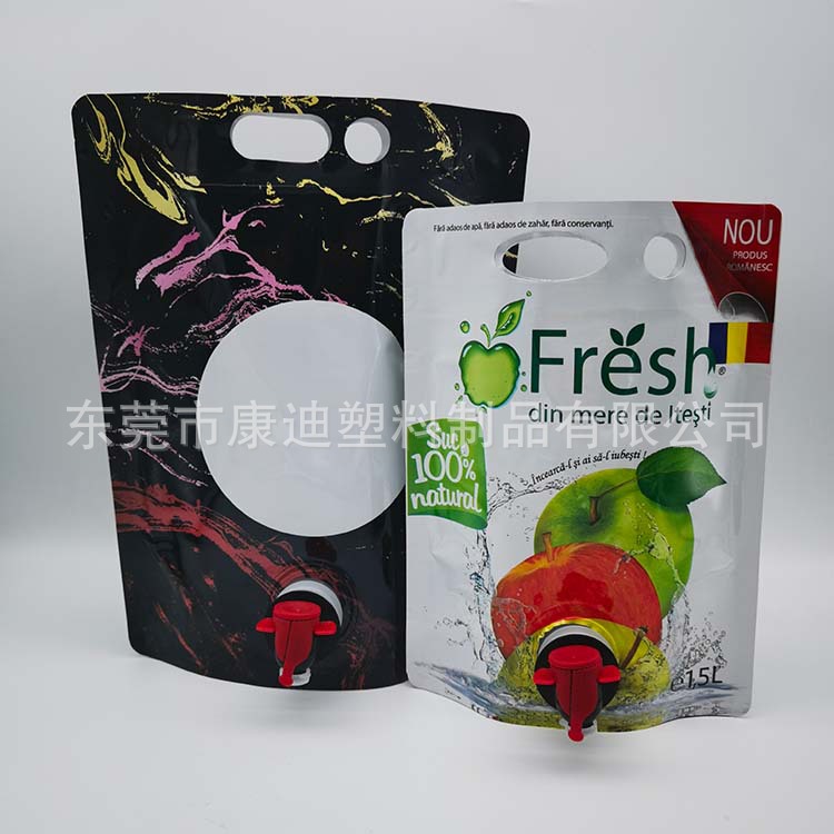 Bag-in-Box 1L-3L Food-Grade Foil Pouch with Butterfly Valve for Juice and Wine